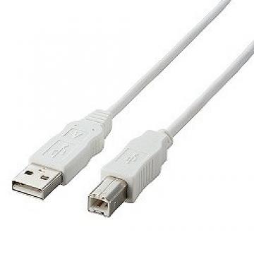 EU RoHS準拠 USB2.0ケーブル ABタイプ/2.0m ホワイト