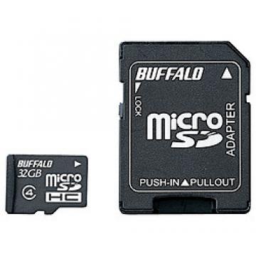 防水 Class4 microSDHC SD変換アダプター 32GB