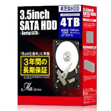3.5インチHDD 4TB デスクトップモデル MD04ACA400BOX