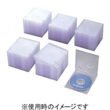 CD/DVDスリムプラケース/1枚収納/100パック/クリア