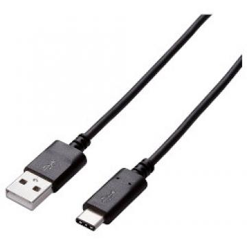スマートフォン用USBケーブル/USB(A-C)//2.0m/ブラック