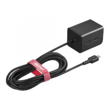 AC-USB 2.4A microUSBケーブル 1.8m ブラック