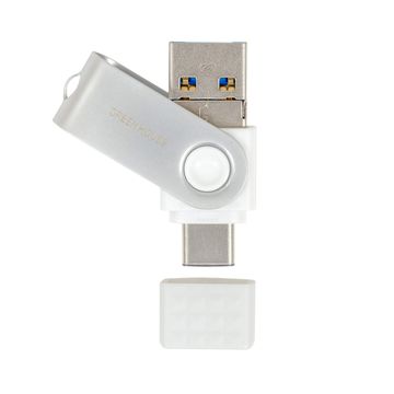 3in1(Type-C/A/Micro-B) USBメモリー 64GB ホワイト GH-UF3TA64G-WH