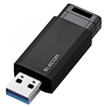 USBメモリ/USB3.1 Gen1/ノック式/オートリターン機能/128GB/ブラック