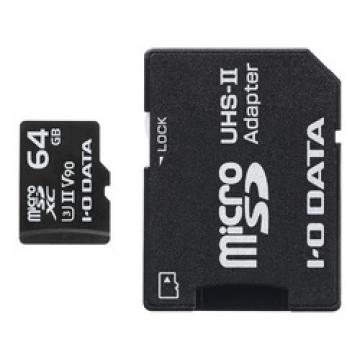 UHS-II UHS スピードクラス3対応 microSDメモリーカード 64GB