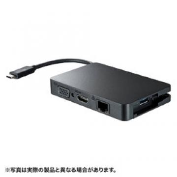 USB Type C-マルチ変換アダプタ with LAN AD-ALCMHVL