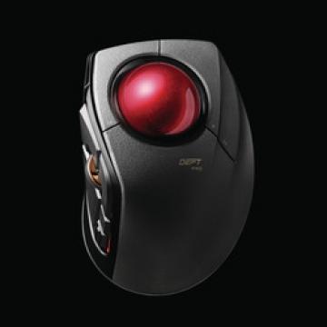 トラックボールマウス/人差指/8ボタン/有線/無線/Bluetooth/ブラック