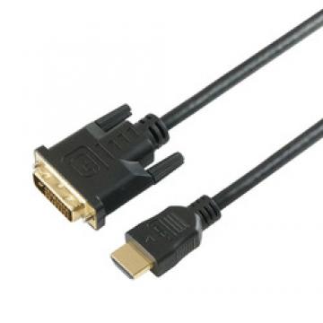 HDMI-DVI変換ケーブル 1.0m フルHD対応 金メッキ端子 HDDV10-162BK