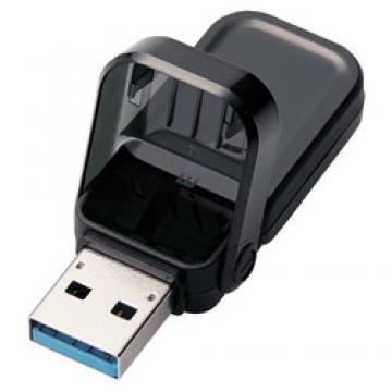 USBメモリー/USB3.1(Gen1)対応/フリップキャップ式/16GB/ブラック