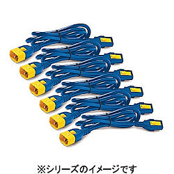◇Power Cord Kit (6 ea) Locking C13 to C14 0.6m Blue