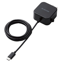 ◇AC充電器/USB-C/ケーブル一体型/1.5m/ブラック