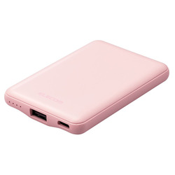 ◇モバイルバッテリー/リチウムイオン電池/おまかせ充電対応/ピンク