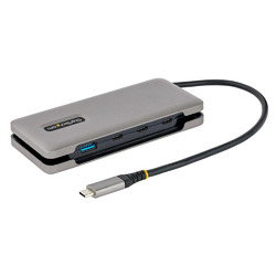 USBハブ／USB-C - 1xA + 3xC／10Gbps／バスパワー／25cmケーブル
