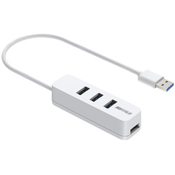 ◇BSH4U320U3WH USB-A 3.2Gen1バスパワー上挿しハブ 磁石付 ホワイト